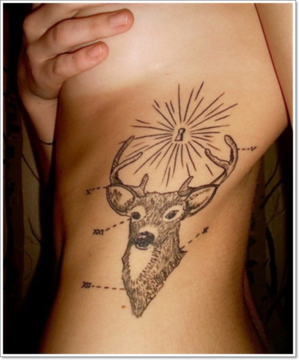 Deer tattoos design, idea 22