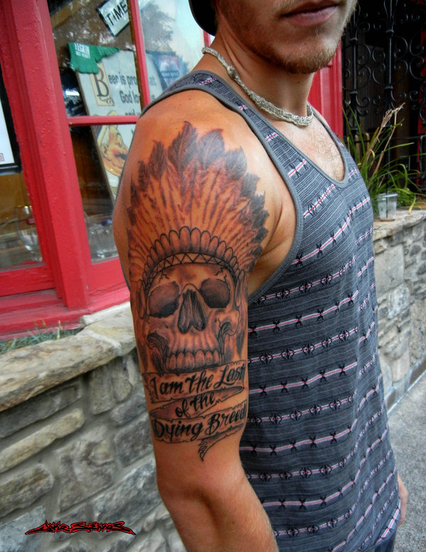 Badass deadly skull tattoo design, idea 91