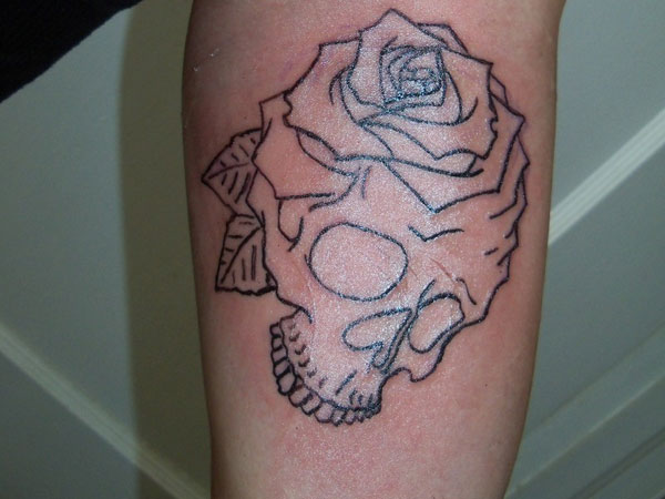 Badass deadly skull tattoo design, idea 100