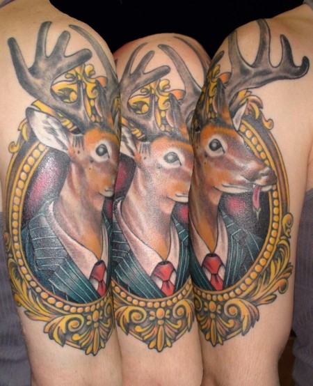 Deer tattoos design, idea 17