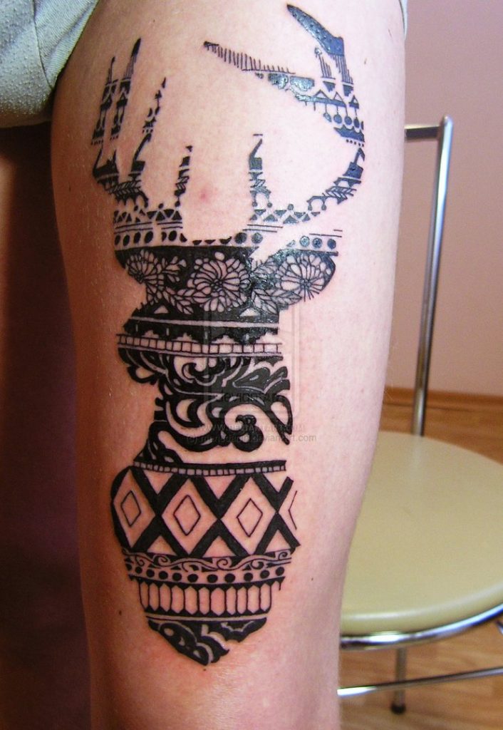 Deer tattoos design, idea 15