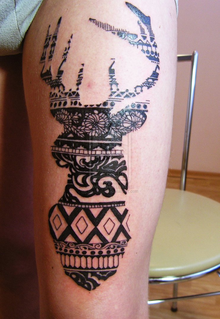 Deer tattoos design, idea 16