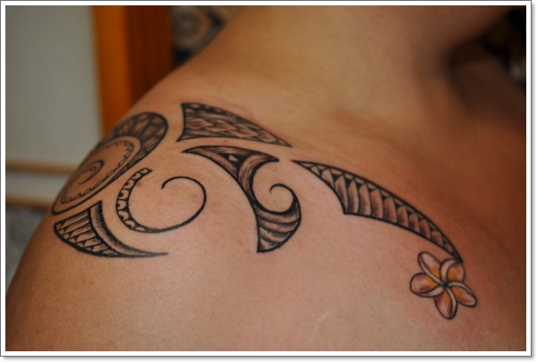 Eye catching polynesian tattoo design, idea 26
