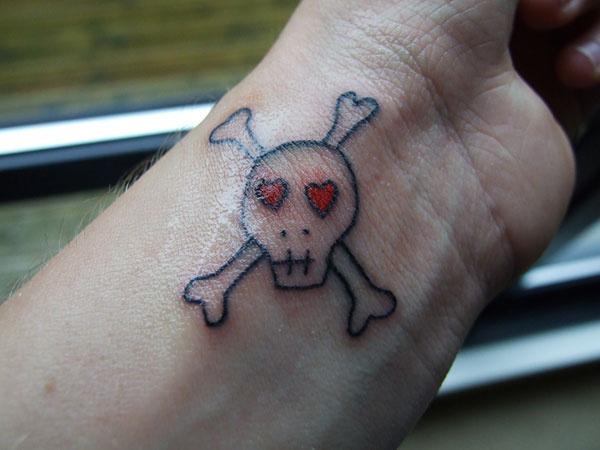 Badass deadly skull tattoo design, idea 71