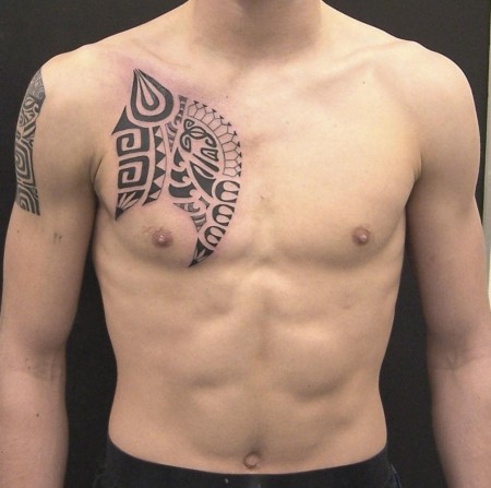 Eye catching polynesian tattoo design, idea 30