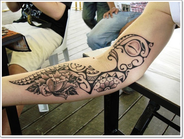Eye catching polynesian tattoo design, idea 3