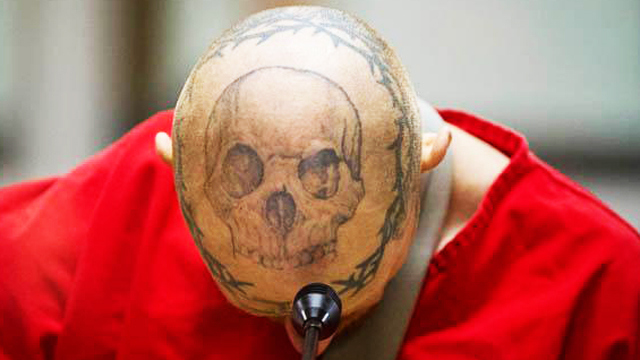 Badass deadly skull tattoo design, idea 104