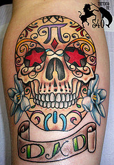 Badass deadly skull tattoo design, idea 72