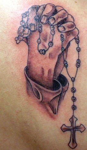 Top 25 praying hands tattoos faithful design, idea 28