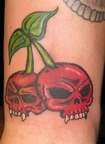 Top 40 cute cherry tattoos girls design, idea 21