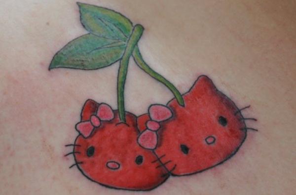 Top 40 cute cherry tattoos girls design, idea 30