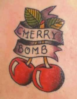 Top 40 cute cherry tattoos girls design, idea 32