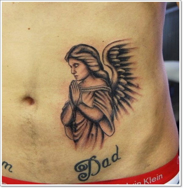 Top 25 praying hands tattoos faithful design, idea 15