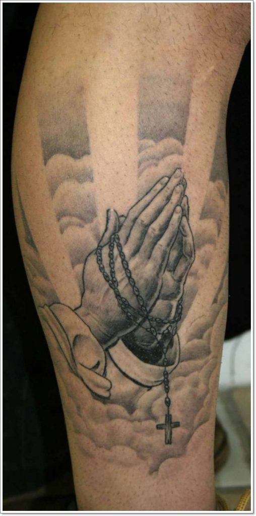 Top 25 praying hands tattoos faithful design, idea 3