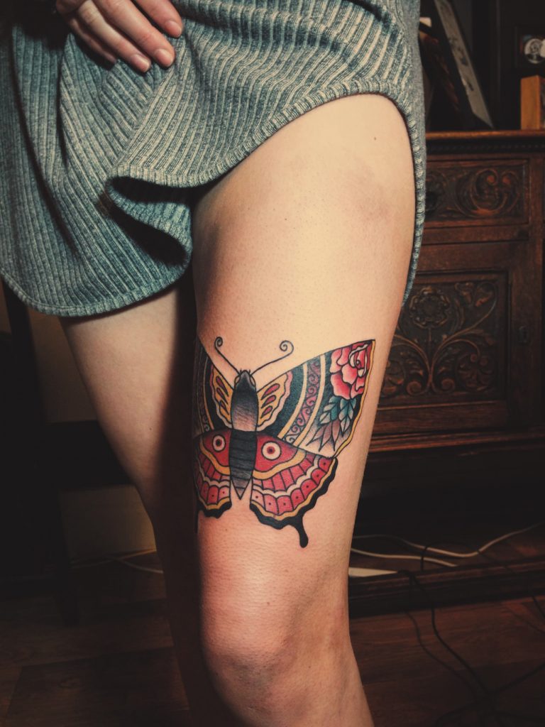 Butterfly tattoo design design, idea 2