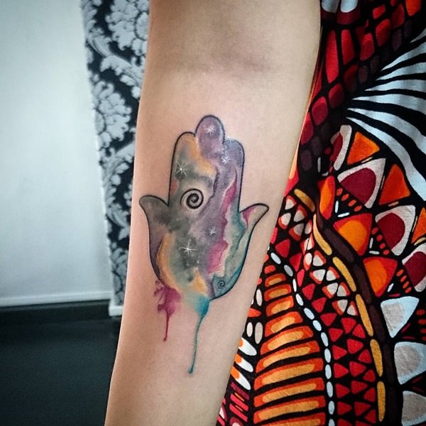 Artistic watercolor tattoos living works art design, idea 20