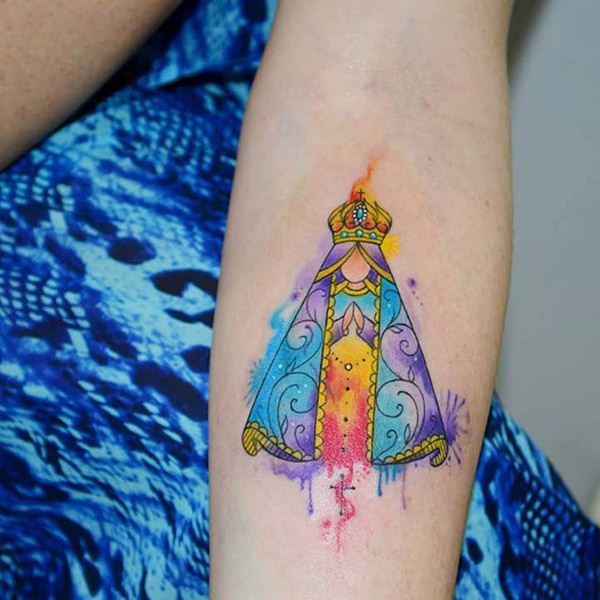 Artistic watercolor tattoos living works art design, idea 21
