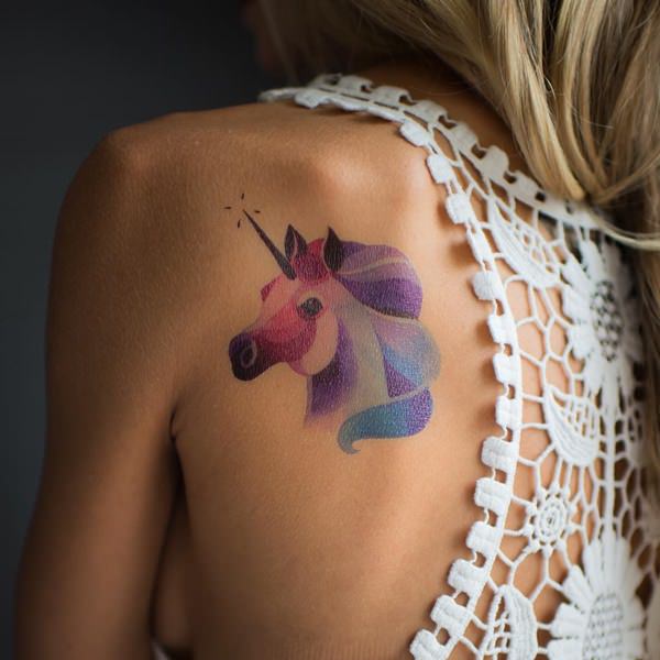 Artistic watercolor tattoos living works art design, idea 23