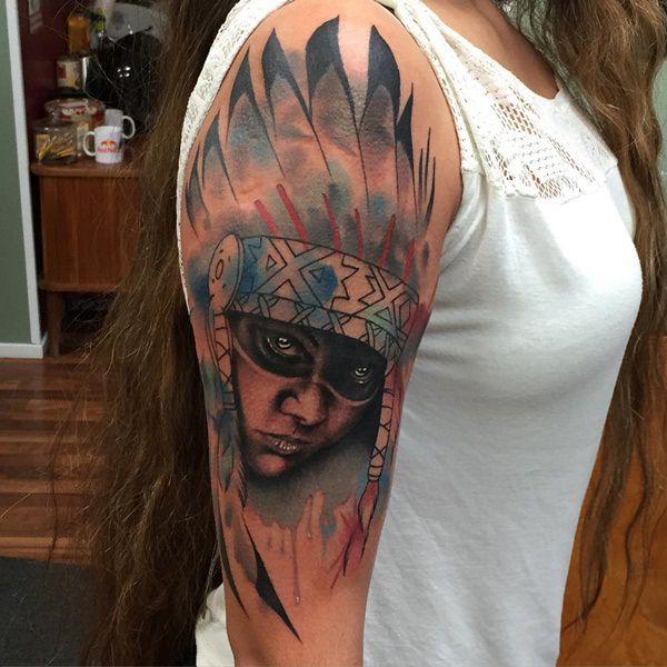 Artistic watercolor tattoos living works art design, idea 25