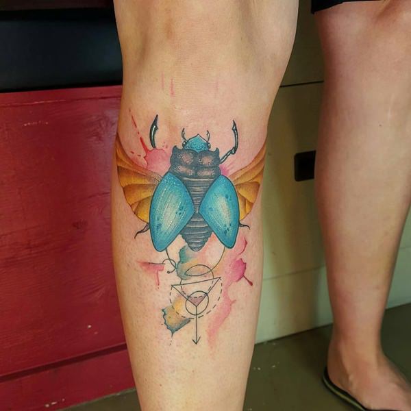 Artistic watercolor tattoos living works art design, idea 7