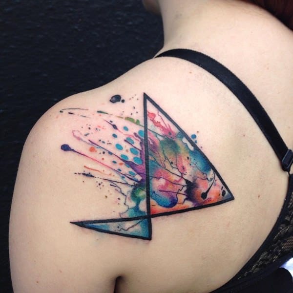 Artistic watercolor tattoos living works art design, idea 30