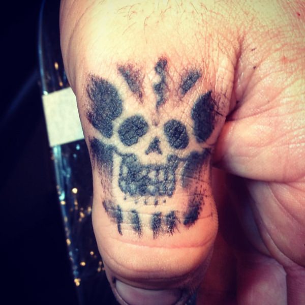 Badass deadly skull tattoo design, idea 49