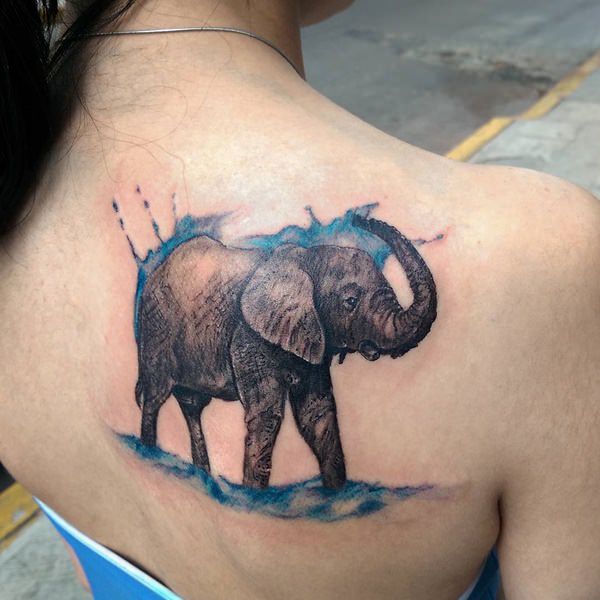 Artistic watercolor tattoos living works art design, idea 35