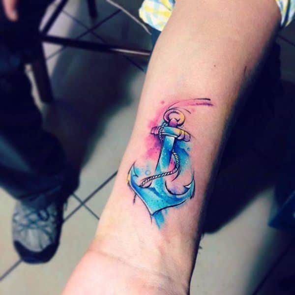 Artistic watercolor tattoos living works art design, idea 39