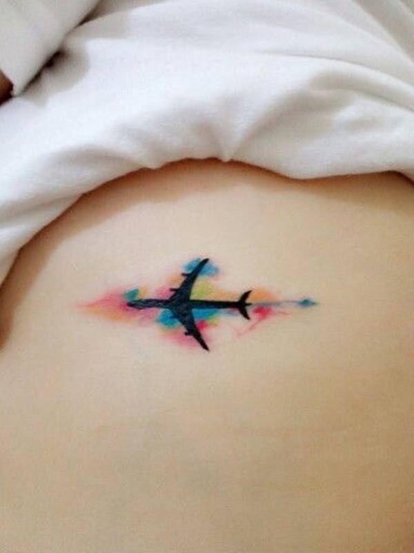 Artistic watercolor tattoos living works art design, idea 44