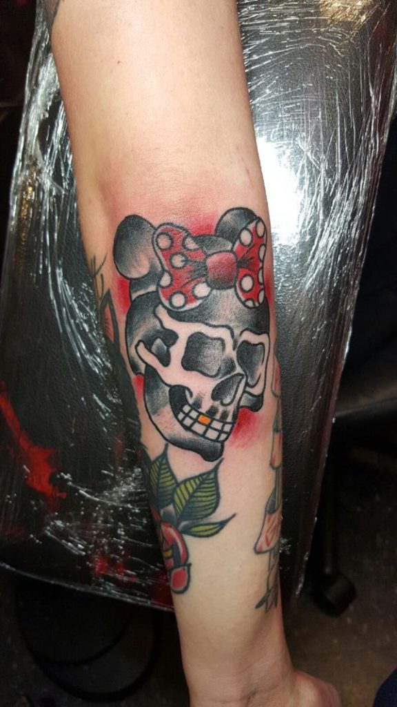 Badass deadly skull tattoo design, idea 50