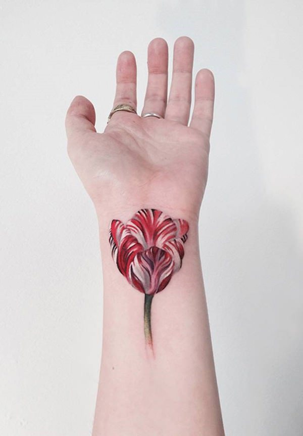 Artistic watercolor tattoos living works art design, idea 47