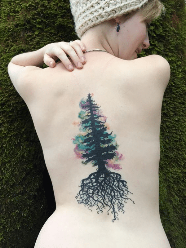 Artistic watercolor tattoos living works art design, idea 48