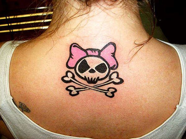 Badass deadly skull tattoo design, idea 30