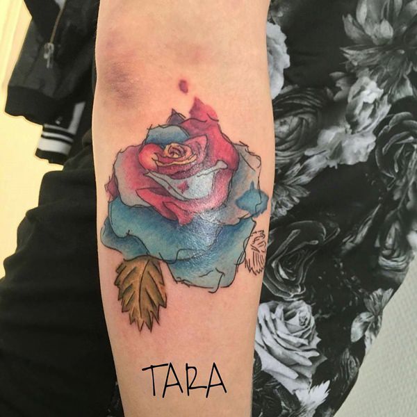 Artistic watercolor tattoos living works art design, idea 10