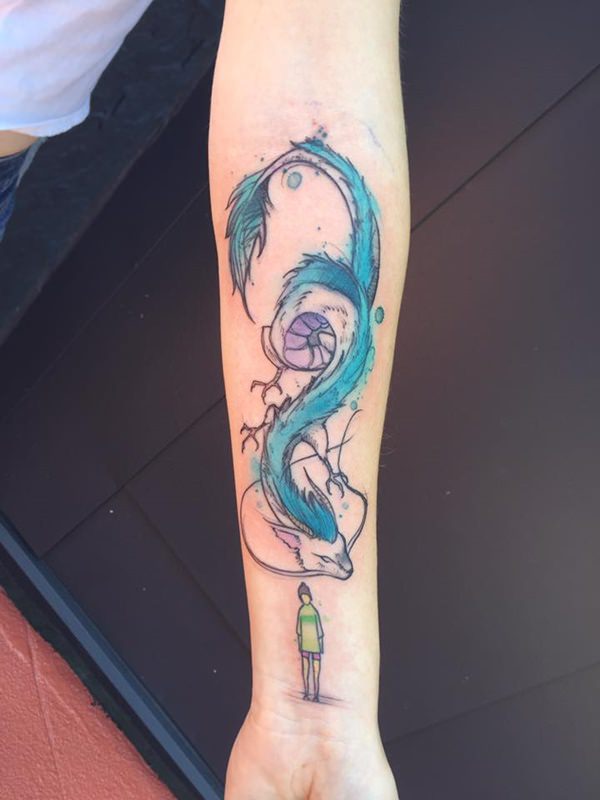 Artistic watercolor tattoos living works art design, idea 57