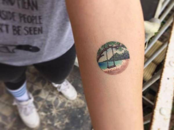 Artistic watercolor tattoos living works art design, idea 59