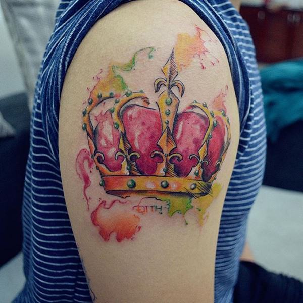 Artistic watercolor tattoos living works art design, idea 11