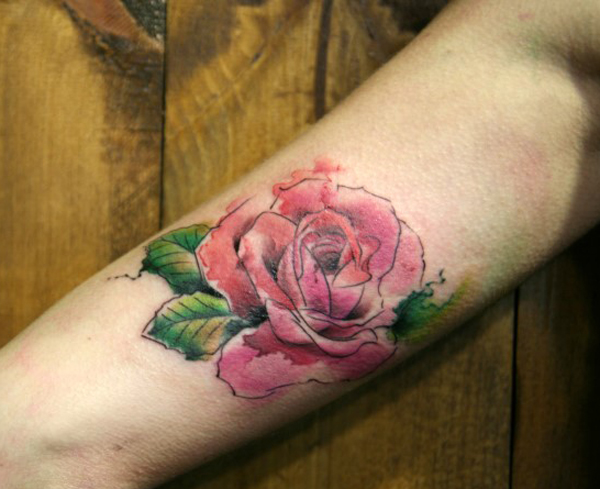 Artistic watercolor tattoos living works art design, idea 81