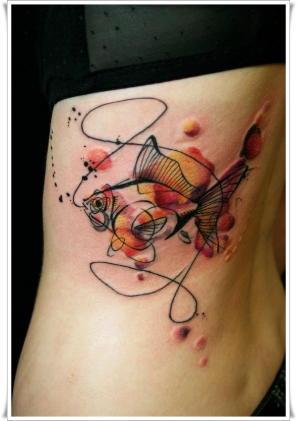 Artistic watercolor tattoos living works art design, idea 79