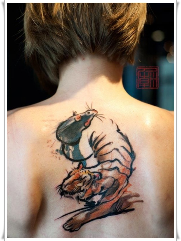 Artistic watercolor tattoos living works art design, idea 75