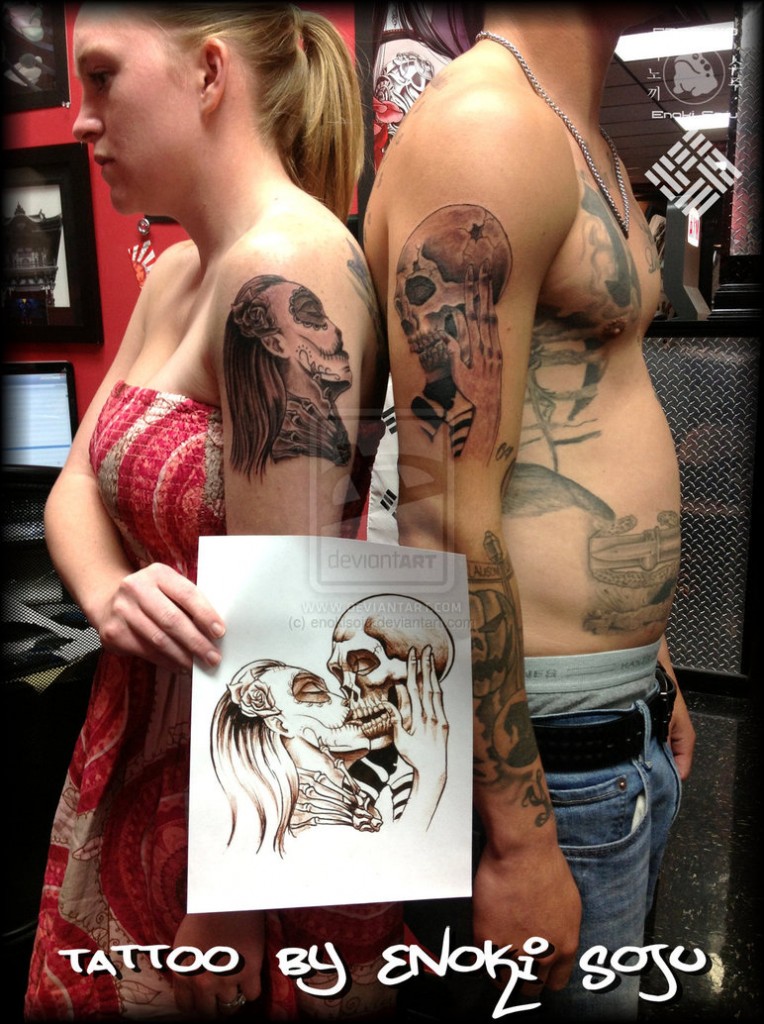 Bloodcurdling day dead tattoos design, idea 38