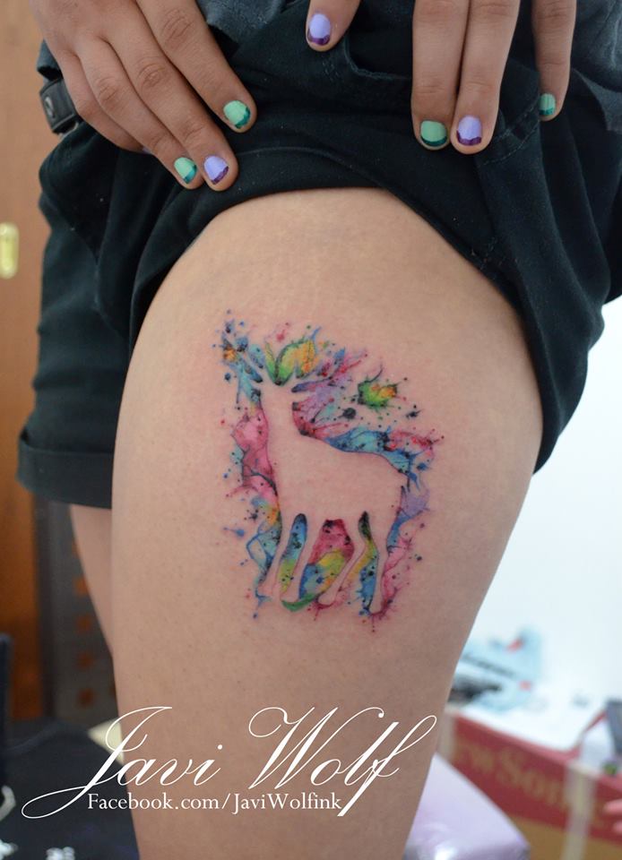 Artistic watercolor tattoos living works art design, idea 82