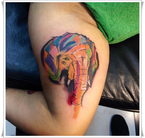 Artistic watercolor tattoos living works art design, idea 66