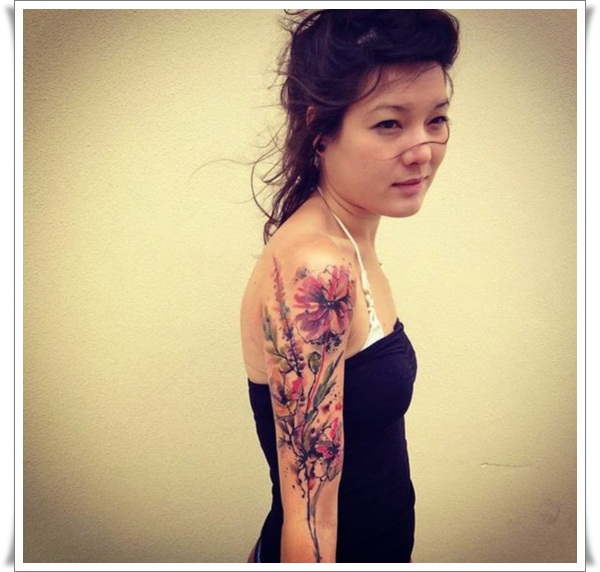 Artistic watercolor tattoos living works art design, idea 65