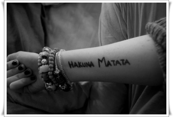 Amazing hakuna matata tattoo design design, idea 17