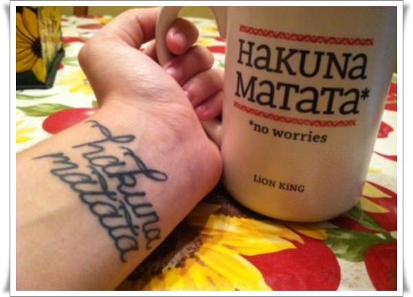 Amazing hakuna matata tattoo design design, idea 7