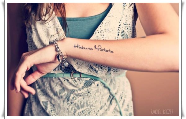 Amazing hakuna matata tattoo design design, idea 10