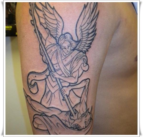 Perfect st michael tattoos design, idea 13