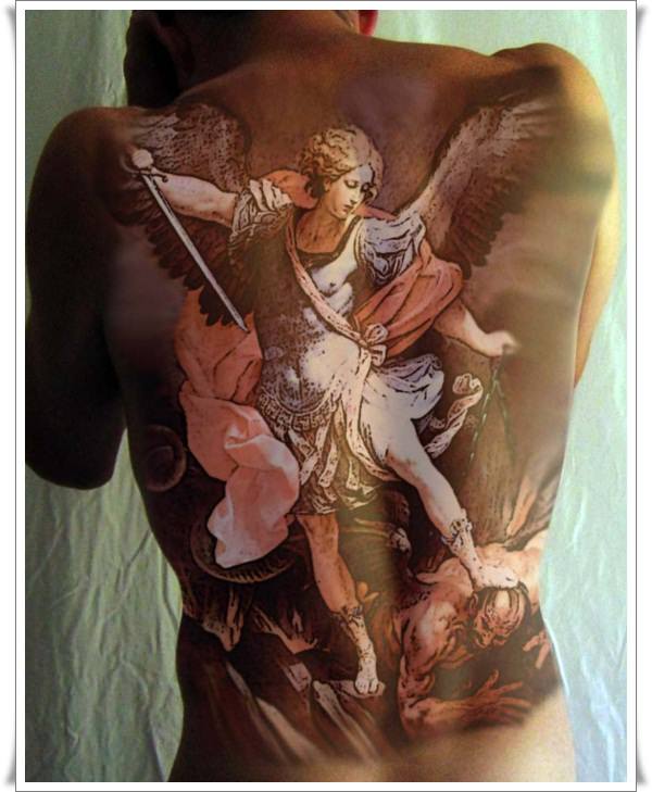 Perfect st michael tattoos design, idea 15