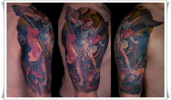 Perfect st michael tattoos design, idea 23